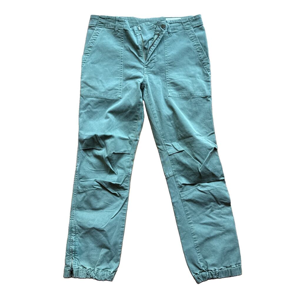 Nili Lotan Cropped French Military Pants sz 4 in Camo Green